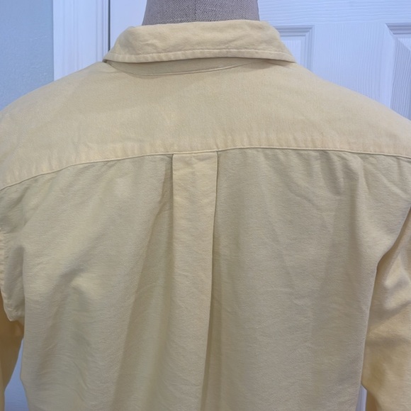 Vintage Ralph Lauren petite yellow long sleeve button down Oxford shirt women 6P - Picture 7 of 10